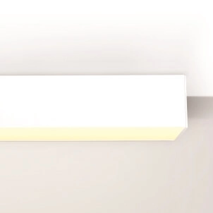 Lampa liniowa przysufitowa Lupinus 3115011102-1 Elkim LED 24W 3000K biała