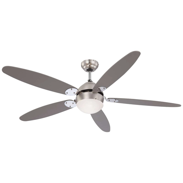 LAMPOWENTYLATOR sufitowy AZURA 0308 Globo drewniana OPRAWA plafon WIATRAK z regulacją obrotów chrom nikiel brązowy