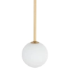 Lampa wisząca Kier 10306 szklana ball do salonu biała złota