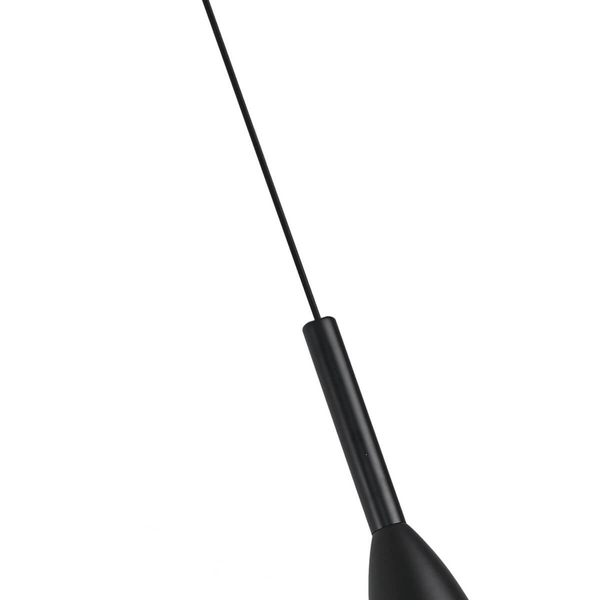 LAMPA wisząca SOLIN LP-181/1P BK Light Prestige metalowa OPRAWA zwis czarny
