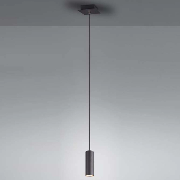 Wisząca tuba czarna VANTOS DL132312400 punktowa lampa zwis do biura