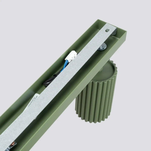 Sufitowa lampa na listwie KARBON  SL.1622 tubki oliwkowe