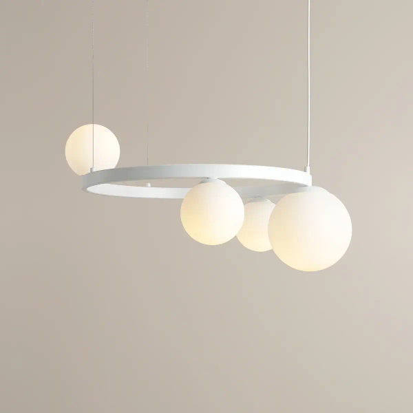 Lampa wisząca ring Garda 4 1099L_R Aldex kule szklane białe