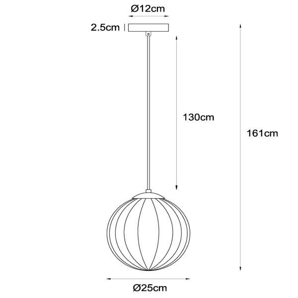 Pojedyncza lampa wisząca MONSARAZ 45493/30/33 Lucide zielony