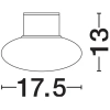 Owalna ścienna lampa TARANZO LE75258 LED 6W 3000K IP65 antracyt