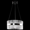 Dekoracyjna LAMPA wisząca VEN E1694/25W metalowa OPRAWA glamour crystal LED 25W 6500K zwis przezroczysty chrom