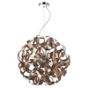 Wisząca lampa okrągła Rawley RAW1364 metalowa miedziana