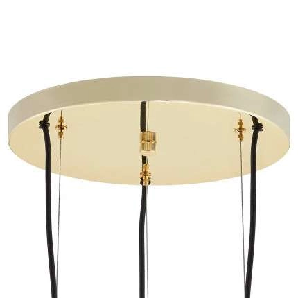 Wisząca LAMPA skandynawska ALUR 10730305 Kaspa kulista OPRAWA szklany ZWIS hygge kule balls złote białe