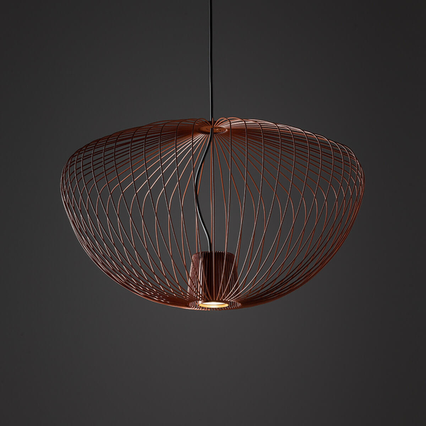 Metalowa lampa wisząca PUMPKIN 11495 druciana terakota