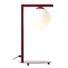 Modernistyczna lampa stołowa Zac 1038B15_1 Aldex szklana kula ball czerwona biała