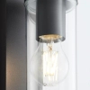 Zewnętrzna lampa ścienna Aosta 96355/06 IP44 tuba czarny przezroczysty