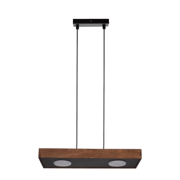 Zwisająca lampa belka Dalia 41004 Sigma nad stół czarna brązowa