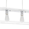 LAMPA wisząca SIGALO MD-BR4366-D4 CH Italux industrialna OPRAWA metalowy ZWIS prostokątna klatka loft chrom
