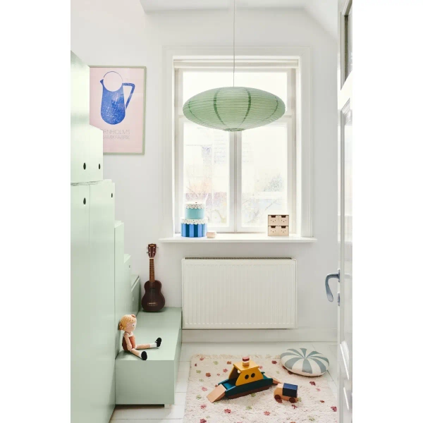 Klosz do wiszących lamp Villo 60 2213253223 owalny papierowy zielony