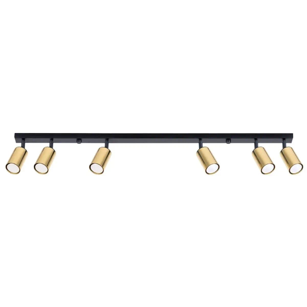 Lampa sufitowa na belce Winx SL.1388 Sollux regulowana złota czarna