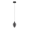 Szklana wisząca lampa VAZENDO LE45115 LED 6W 3000K czarny szary