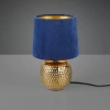 Ceramiczna lampa stolikowa SOPHIA R50821012 niebieska złota 1xE14