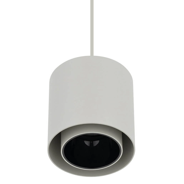 Zwieszana lampa salonowa tuba POINT 11513 szary