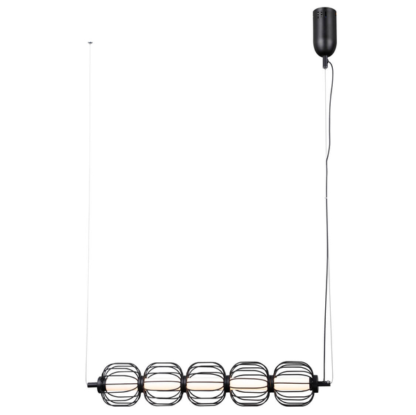 Metalowa lampa wisząca Pedro PND-34405-5-BK LED 100W 3000K czarny