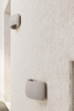 LAMPA ścienna SL.0875 półokrągła OPRAWA ceramiczny kinkiet szary