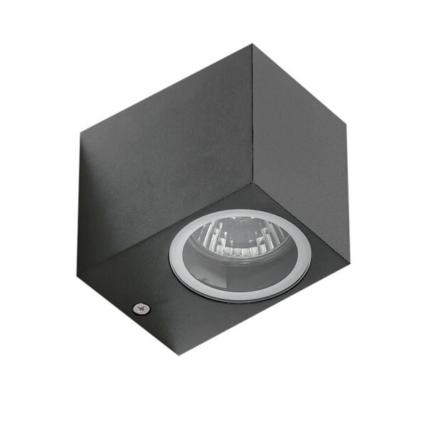 Zewnętrzna lampa nasufitowa Rimini AZ4311 IP54 cube szara