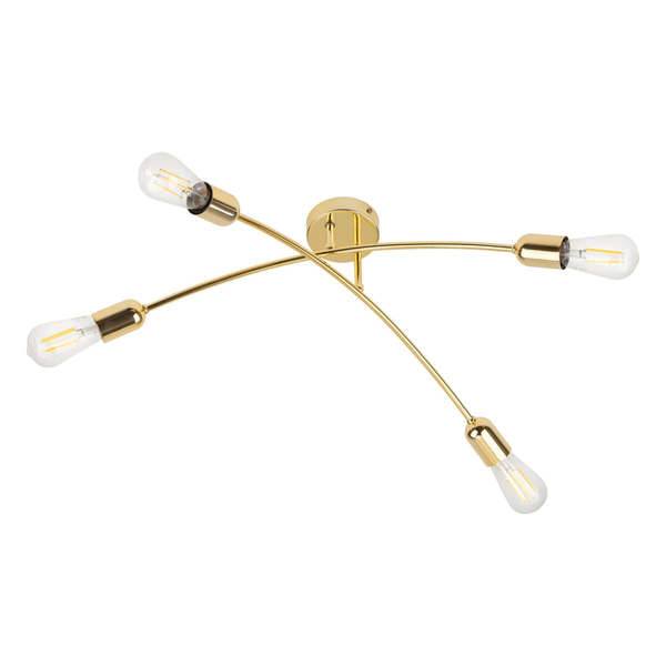 Sufitowa lampa do salonu Helix 4688 TK Lighting rustykalna metalowa złota