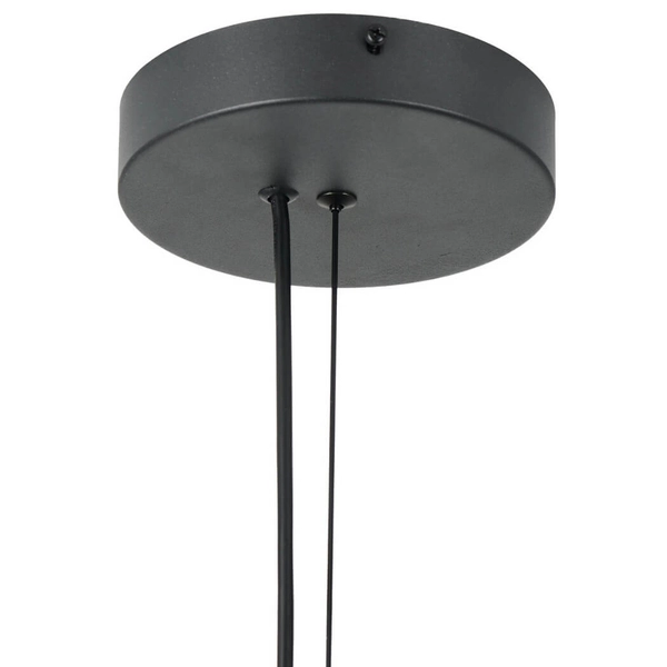 Wisząca lampa ENZO ST-F22020601-D80 black szklana kula czarny złoty