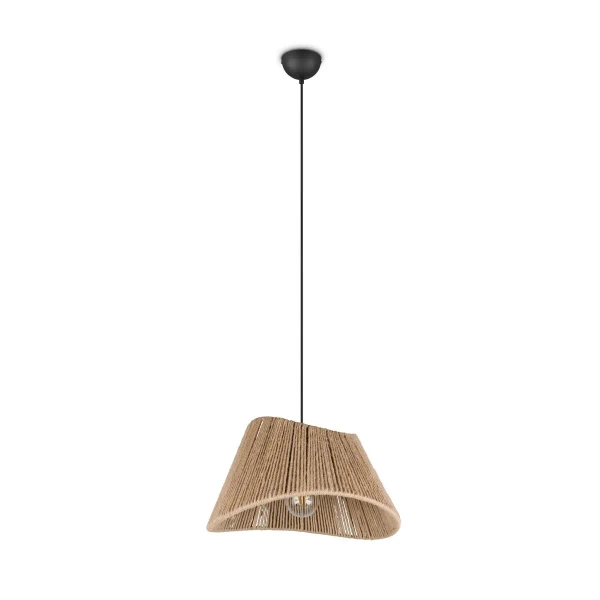 Wisząca lampa boho VALERIE R31881036 ekologiczna beżowy szary