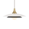 Wisząca lampa Welsh QN-WELSH-P-WHT LED 15W 3000K dyski złote białe