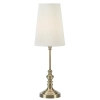 Klasyczna lampa stołowa Noble 108969 ryflowany klosz mosiądz ecru