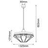 Wisząca lampa Alkaba 5013 Shilo loftowa klatka regulowana czarny