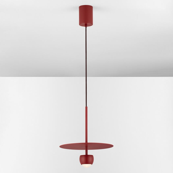 Ledowa lampa wisząca BAILA LE44537 8W 3000K okrągła czerwona
