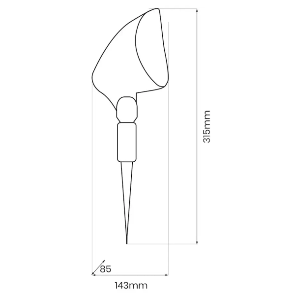 Lampa solarna wbijana w ziemie Joker EKO0600 LED 0,06W 4000K IP44 czarny
