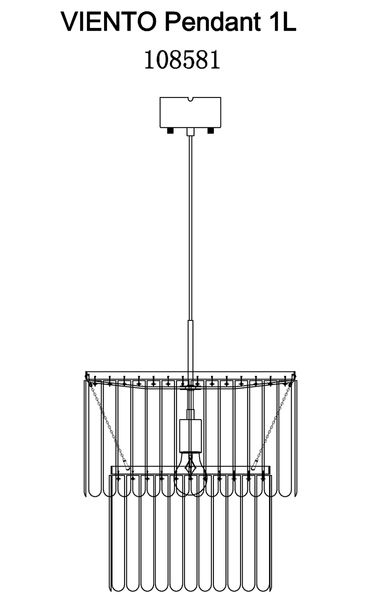 Lampa wisząca Viento 108581 Markslojd metalowe rurki modernistyczna czarna