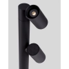 Stojąca lampa podwójna na taras MALONZO LE75160 LED 13W 3000K IP65 czarna
