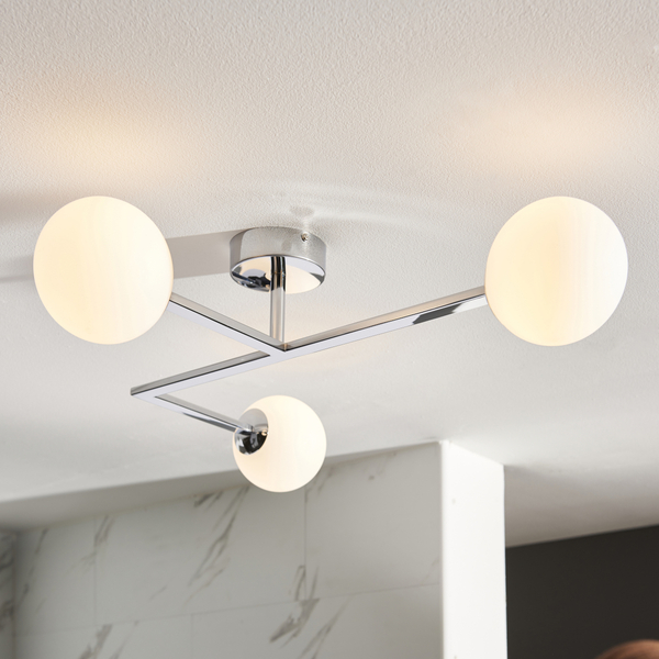 Sufitowa lampa do łazienki L&-193904 Light& molekuły IP44 chrom