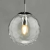 Wisząca lampa do jadalni Ripple SP71-RIP8808 nad stół szklana chrom
