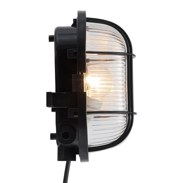Ścienna lampa vintage Skotlampe 17051003 do łazienki IP44 czarna