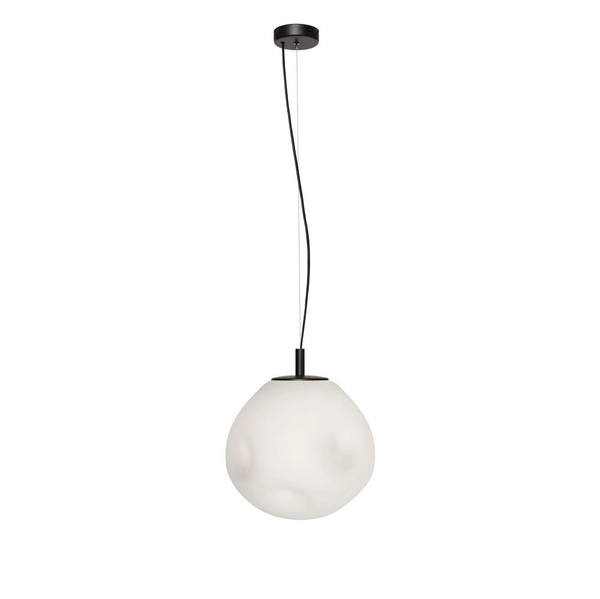 Szklany zwis kuchenny CLOE M 11070102 kulista lampa wisząca biała