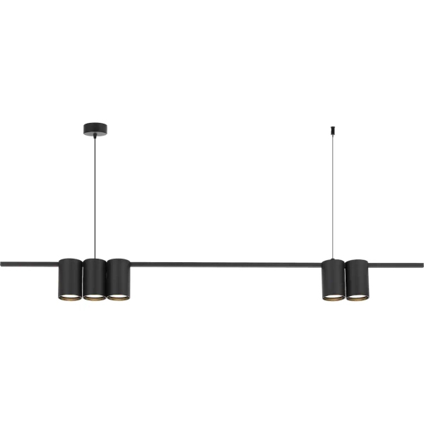 Metalowa lampa wisząca GENESIS ML0367 tuba metalowa czarna