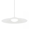 Minimalistyczna ledowa wisząca lampa 22129 LED 12W 3000K spodek biały