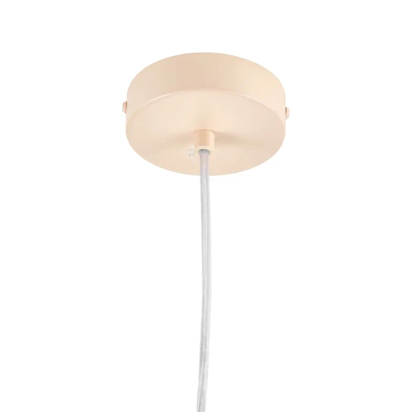 Kremowa lampa wisząca MODERNO DN1506 biała 4xG9 kule do jadalni