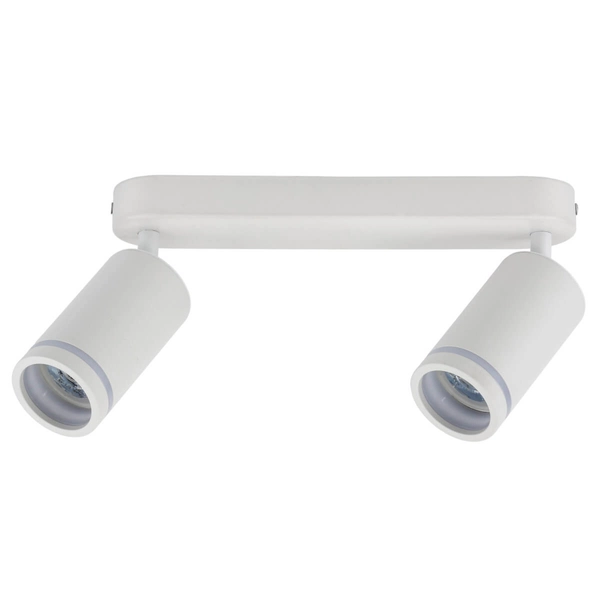 Podwójna lampa nasufitowa Jet 6913 do salonu obrotowa rurki biała