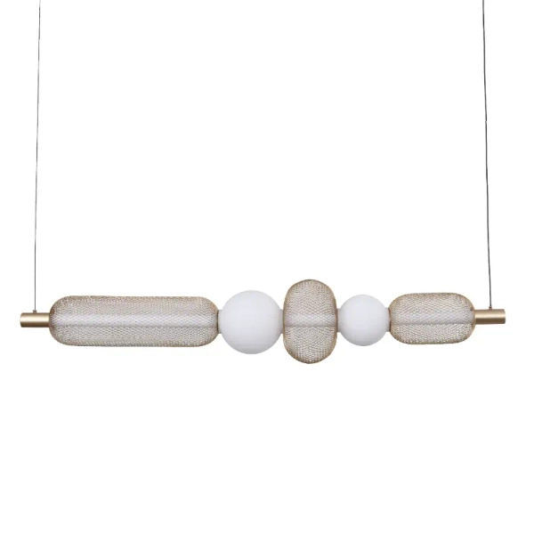 Lampa wisząca nad stół Sarr MD2596-5B-3BGT LED 27W 3000-5700K czarny