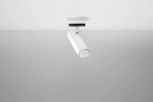 Spot LAMPA sufitowa Direzione SL.0495 Sollux metalowa OPRAWA regulowana tuba biała