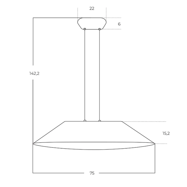 Zwisająca lampa FELMAN AZ5900 Azzardo LED 12W 3000K do biura czarna