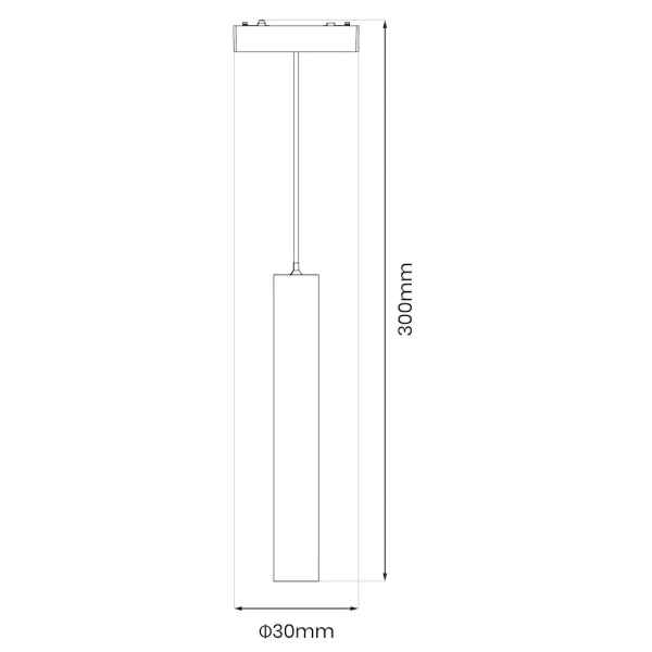 Wisząca lampa szynowa magneyczna Tuya CCT ML2207 LED 6W CCT czarny