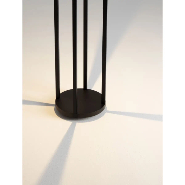 Szklana lampa podłogowa TAZORIA LE75171 LED 9W 3000K IP65 antracyt