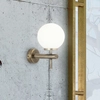 Loftowa LAMPA ścienna AVERY 3999 Rabalux metalowa OPRAWA łazienkowa kinkiet kula ball 6W 3000K IP44 antyczny brąz biała