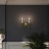 Lampa na ściane z abażurami Cambridge HK-CAMBRIDGE2+2xLS162-WHT Hinkley mosiądz biały